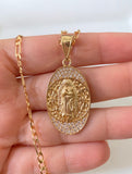 Oval Diamond Inspired Virgin Mary