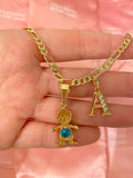Birthstone And Initial Kids