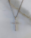 Diamond Inspired Cross (Silver)