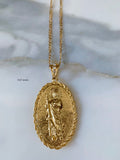 Extra Large Reversible Virgin Mary And Saint Jude Necklace