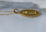 Extra Large Reversible Virgin Mary And Saint Jude Necklace
