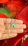 Slider Initial Necklace (Silver)