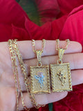 Framed Rose Necklace