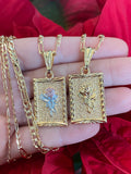Framed Rose Necklace