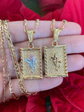 Framed Rose Necklace