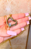 Floating Bling Birthstone Heart