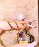 Floating Birthstone Heart