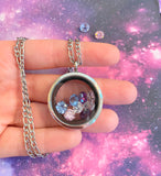 Floating Birthstone Necklace