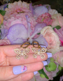 Bling Butterfly Earrings