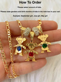 Multiple Bling Birthstone Kids