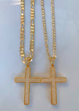 Big Bling Cross In Yellow
