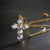 Bling Cross (Rolo Chain)
