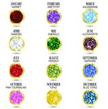 Birthstone Cuban Necklace