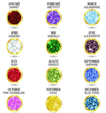 Mom Heart With 1 Or 2 Birthstones