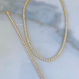 Virgin Mary Tennis Necklace