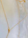 Sale! Gold Dipped Rainbow Stone Initial Necklace