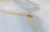 Sale! Gold Dipped Rainbow Stone Initial Necklace