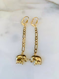 On Sale! Yellow Gold Dipped Evil Eye And Elephant Jewelry Set Or Sold Separately