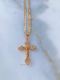 On Sale! Gold Plated Crucifix Necklace