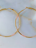Diamond Cut Gold Dipped Hoops