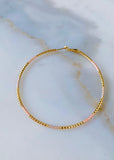 Diamond Cut Gold Dipped Hoops