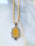 Gold Plated Virgin Mary Or Saint Ben Necklaces