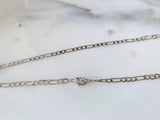 White Gold Plated Crucifix Necklace