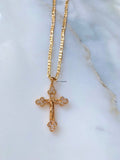 On Sale! Gold Plated Crucifix Necklace