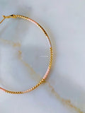 Diamond Cut Gold Dipped Hoops