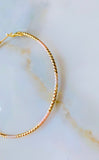 Diamond Cut Gold Dipped Hoops