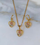 Rose In A Heart Set