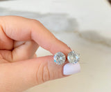 Sterling Silver CZ Studs In 5 Size Options