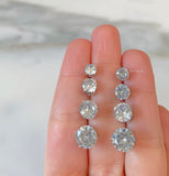 Sterling Silver CZ Studs In 5 Size Options