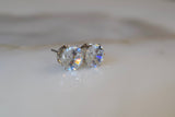 Sterling Silver CZ Studs In 5 Size Options