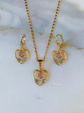 Rose In A Heart Set