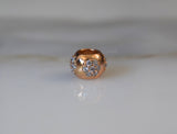 Gold Plated Floral CZ Ball Necklace In 2 Styles