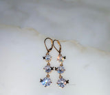 On Sale: Gold Plated CZ Dangle Earrings