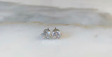 Sterling Silver CZ Studs In 5 Size Options