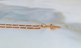 Small Diamond Inspired CZ Cross Necklace