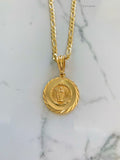 Gold Plated Virgin Mary Necklace