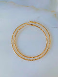 Diamond Cut Gold Plated Hoops In 2 Sizes