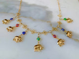 Elephant And Eye Jewelry Set