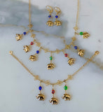 Elephant And Eye Jewelry Set