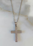 Big Bling Cross In White