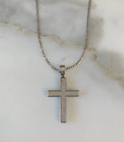 Big Bling Cross In White