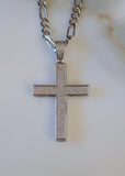 Big Bling Cross In White