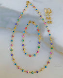 Reversible Gold Plated Heart Eye And Love Breakable Set
