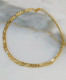 Unisex Diamond Cut Thick Figaro Bracelet Or Necklace
