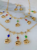 Elephant And Eye Jewelry Set