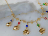 Elephant And Eye Jewelry Set